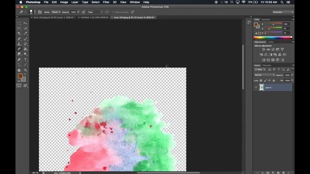 WATER COLOR BRUSH PHOTOSHOP TUTORIAL смотреть онлайн