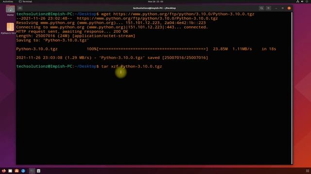 How To Install Python 3.10 on Ubuntu 21.10 Impish Indri | Installing Python from Source on Ubuntu смотреть онлайн
