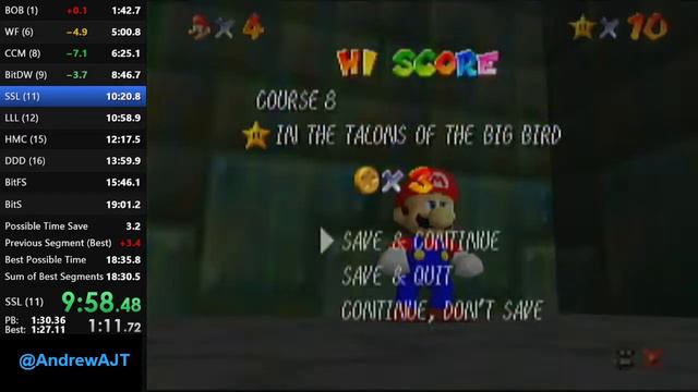 Commentary Super Mario 64 16 Star Speedrun In 18:36 (Old PB)