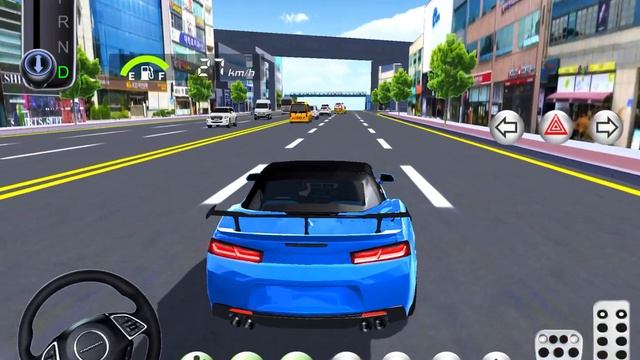 Super Blue Bugatti Seron Car Vs Train City Road Gameplay - 3D Driving Class Simulation смотреть онлайн