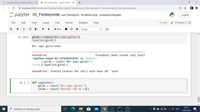 Python Dersleri #21 | input Komutu Üzerinden Kullanıcı Girdisi смотреть онлайн