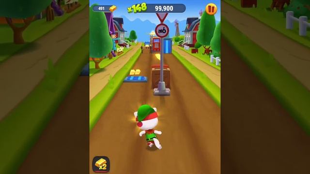 Talking Tom Gold Run ?ELF ANGELA, HOLIDAY Mission! смотреть онлайн