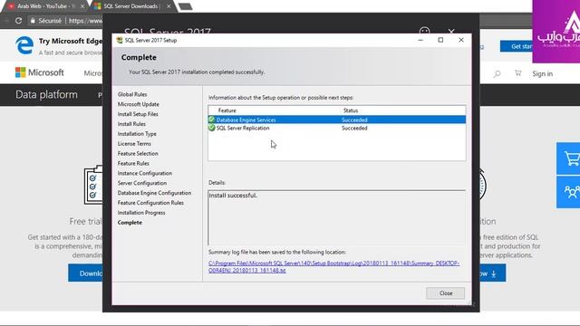 How to install Microsoft SQL Server 2017 Express تحميل وتثبيت برنامج смотреть онлайн