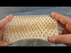 Роскошный узор спицами