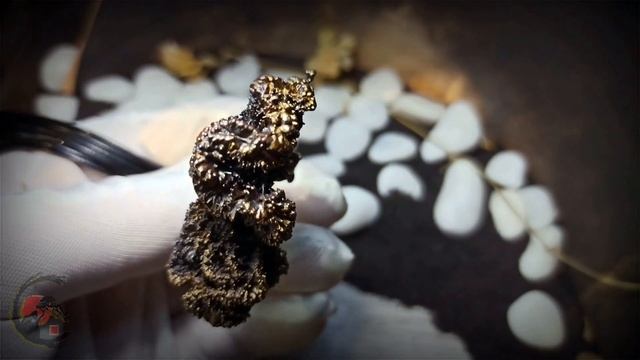 A pendant made of an unknown plant covered with silver and patina!!! #electroplating смотреть онлайн