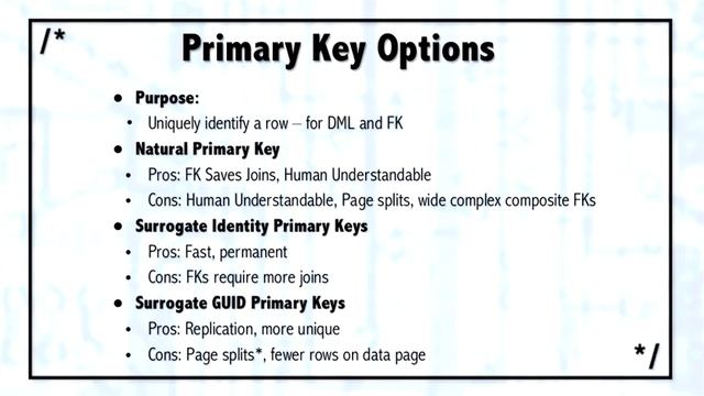 Sql Server Creating Physical Keys смотреть онлайн
