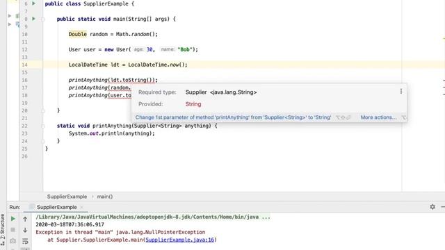 Java Supplier - Built-in Functional Interfaces смотреть онлайн