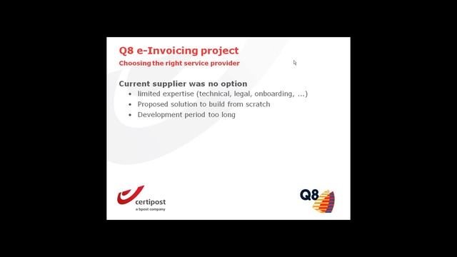 The Q8 (Kuwait Petroleum International) story: five factors to successfully e-invoicing customers смотреть онлайн