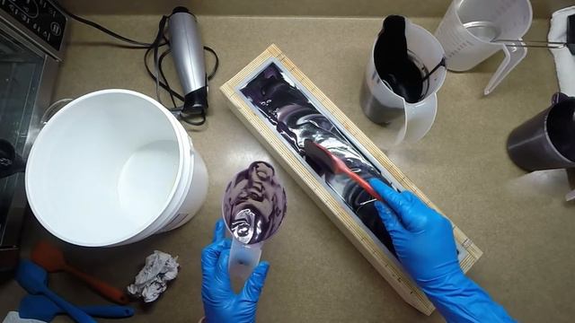 Blackberry Jam Soap: Making & Cutting And A Little Chit-chat ;) Cold Process Soap Making.