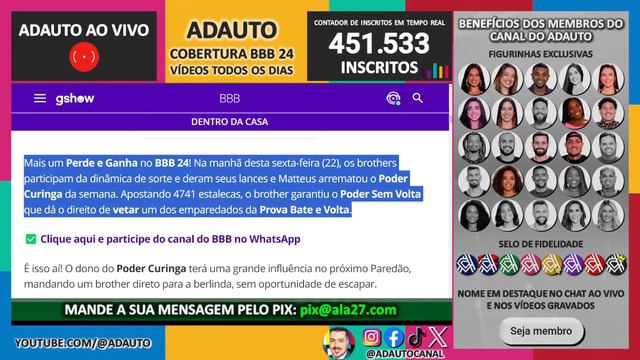 BBB 24: Fofoca gera confusão, Buda expõe trapaça e Beatriz promete colocar Líder no Monstro #BBB24 смотреть онлайн