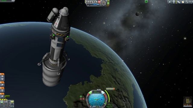 Kerbal Space Program (0.90) Прохождение карьеры. Часть 3. Первый кербин на Муне. смотреть онлайн