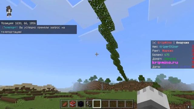 ОБЗОР СЕРВЕР АНАРХИЯ МАЙНКРАФТ ПЕ 1.19.71 #майнкрафт смотреть онлайн