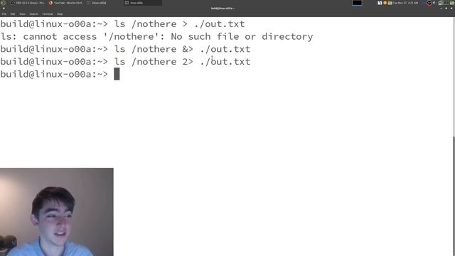 Linux stdout stderr смотреть онлайн
