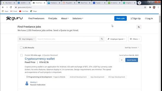 Top 10 best freelancing website for beginner in 2021 Upwork vs Fiverr vs Toptal смотреть онлайн