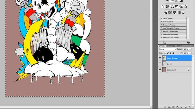Coloring in Adobe Photoshop CS5 (Spinal) смотреть онлайн