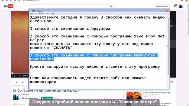 3 Способа скачать видео с YouTube смотреть онлайн