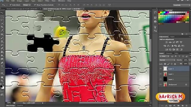 Jigsaw Puzzle Effect - Photoshop Tutorial смотреть онлайн