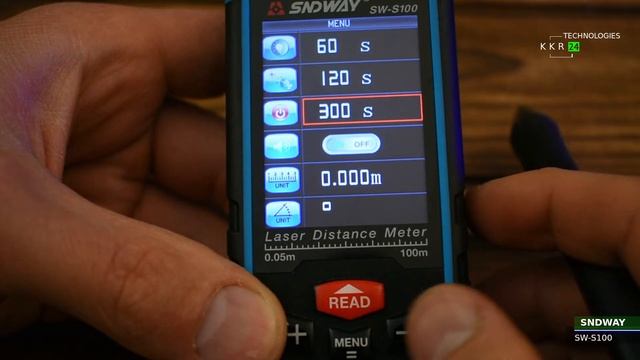 SNDWAY SW-S100 цифровой лазерный дальномер 100 метров. Лазерная электронная рулетка расстояния смотреть онлайн
