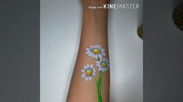 Faceart flowers tutorial design. Урок аквагрим цветы смотреть онлайн