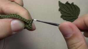 ЛИСТИК крючком ирландское кружево  Вязание крючком для начинающих.
