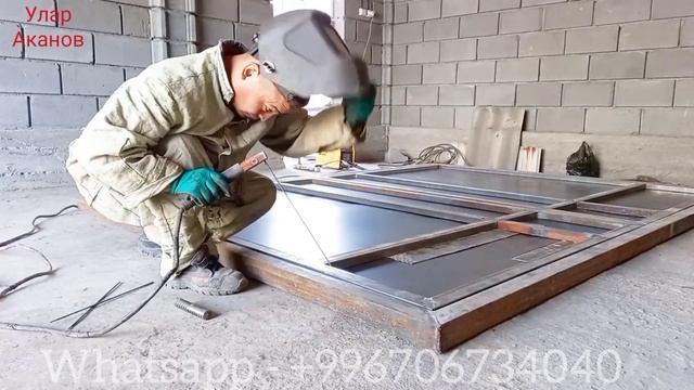 Beautiful provincial gates / Красивые ворота из профнастила / Темир Дарбаза жасайбыз смотреть онлайн