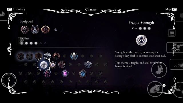 Hollow Knight Mobile / How to Equip Charms Tutorial And Customize Bottons смотреть онлайн