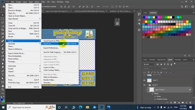 How to export PNG file in Photoshop смотреть онлайн
