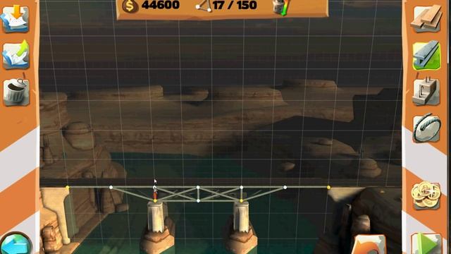 Bridge Constructor Playground прохождение, 9 уровень смотреть онлайн