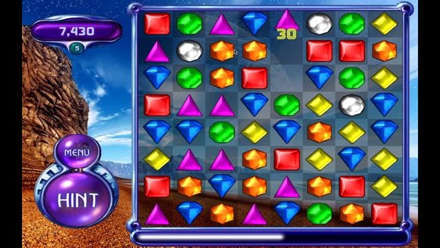 Bejeweled 2 Deluxe - Original Mode [21,310 pts] (Levels 1-8) смотреть онлайн