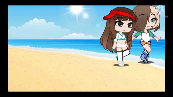 Щекотка подруг на море