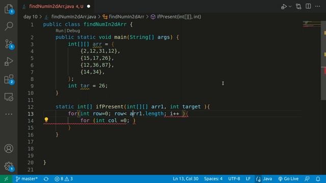 Finding Target Values in 2D Arrays: A Java Tutorial in Hindi смотреть онлайн