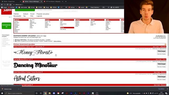 [TUTO FR] Comment TÉLÉCHARGER et INSTALLER une POLICE d'ÉCRITURE sur Photoshop смотреть онлайн