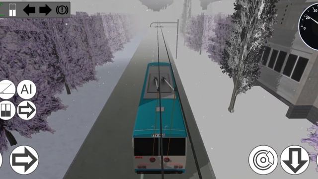 Поездка на троллейбусе Skoda 14tr. Маршрут: №1. Micro Trolleybus Simulator