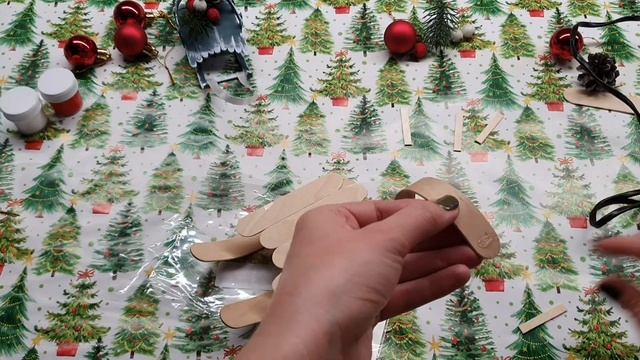 DIY Новогодние сани из медицинских шпателей смотреть онлайн