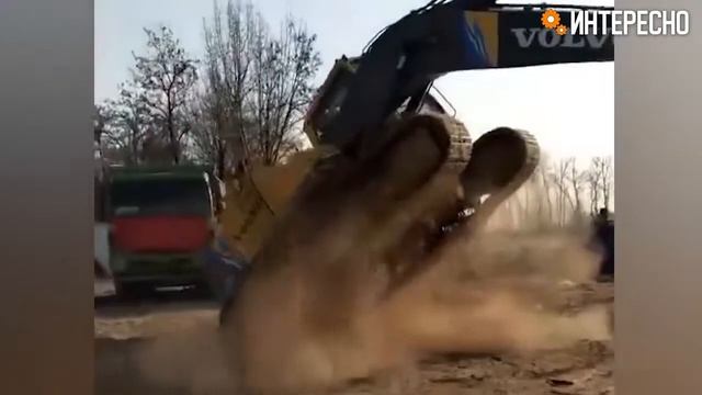 Опасная работа экскаваторщика. Экскаваторщик от первого лица! смотреть онлайн