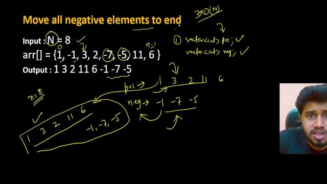 Move all negative elements to end in array | Move all Negative Elements to end |Coder Army Sheet смотреть онлайн