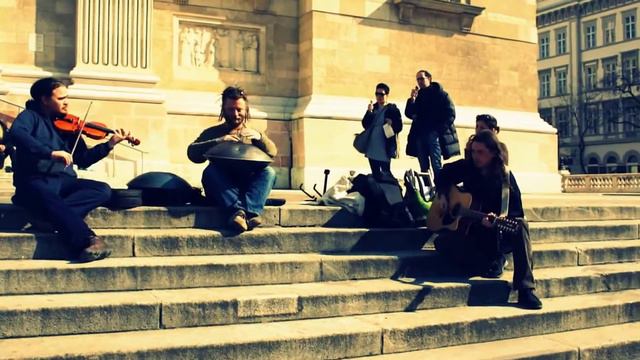 Beautiful Hang Drum Playing with Violin смотреть онлайн