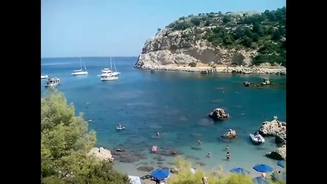 Лучшие пляжи Родоса, бухта Энтони Квин/The best beaches of Rhodes , the bay Anthony Quinn смотреть онлайн