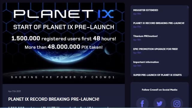Crowd1 – Planet IX – Виртуальная Земля, что это такое, почему следует не проспать эту возможность! смотреть онлайн