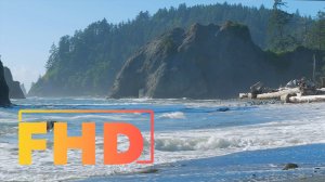 Шум прибоя. Успокаивающее видео. 1 час. Видео для сна, видео для медитации.