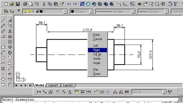 74 AutoCad 2002 Comando Dimension Text Edit смотреть онлайн