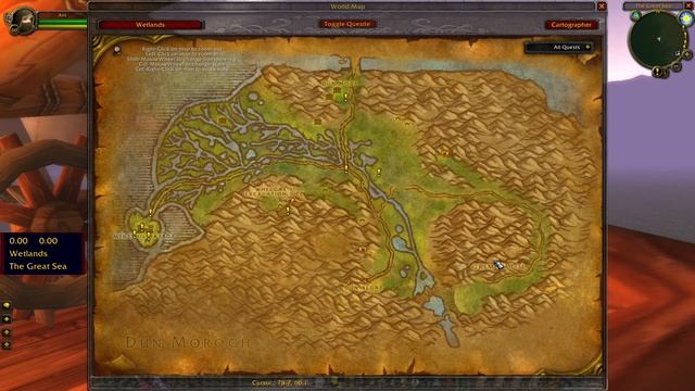 How to get to Darkshore from Wetlands Menethil Harbor WoW Classic смотреть онлайн