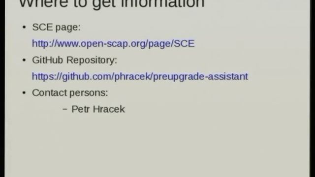 Petr Hráček - SCE wide system assessment for upgrading Fedora смотреть онлайн