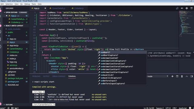 Ant design & React Hooks UseState & Drawer component смотреть онлайн