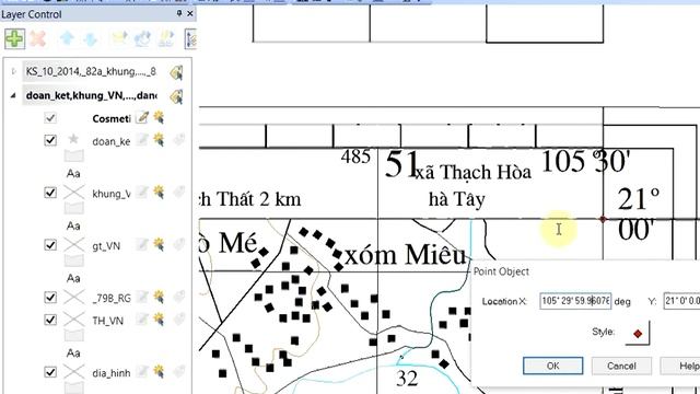 HỆ TỌA ĐỘ VN-2000 (mét) và HỆ TỌA ĐỘ ĐỊA LÝ (Độ, phút, giây) trong Mapinfo смотреть онлайн