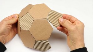 Diy | How To Make Football Ball From Cardboard At Home