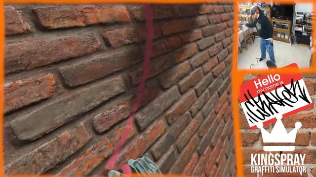 KINGSPRAY GRAFFITI SIMULATOR VR | Pintando paredes en Realidad Virtual смотреть онлайн