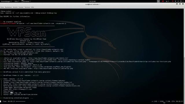 [Deutsch]Kali Linux Wordpress Webseiten auf Sicherheitslücken scannen! смотреть онлайн