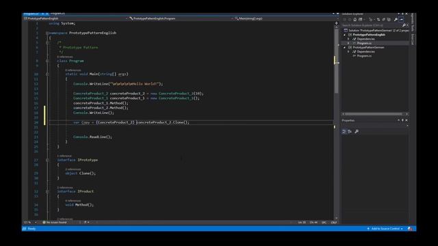 Design Pattern Prototype, C# (ENGLISH) смотреть онлайн