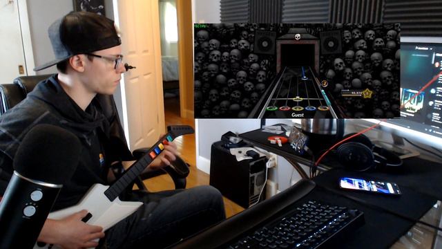 Playing Clone Hero On Android (OnePlus 7 Pro) with a Wired Xplorer Guitar смотреть онлайн